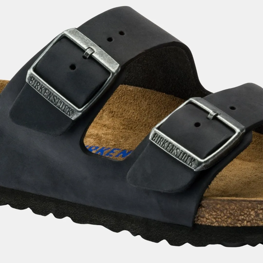 Birkenstock Arizona Soft Footbed Oiled Leather Women's Black