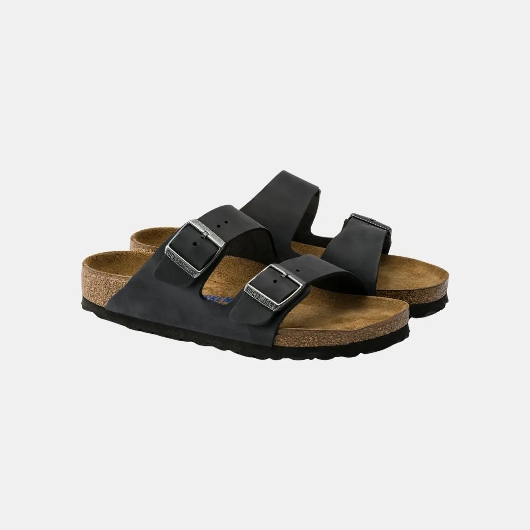 Birkenstock Arizona Soft Footbed Oiled Leather Women's Black