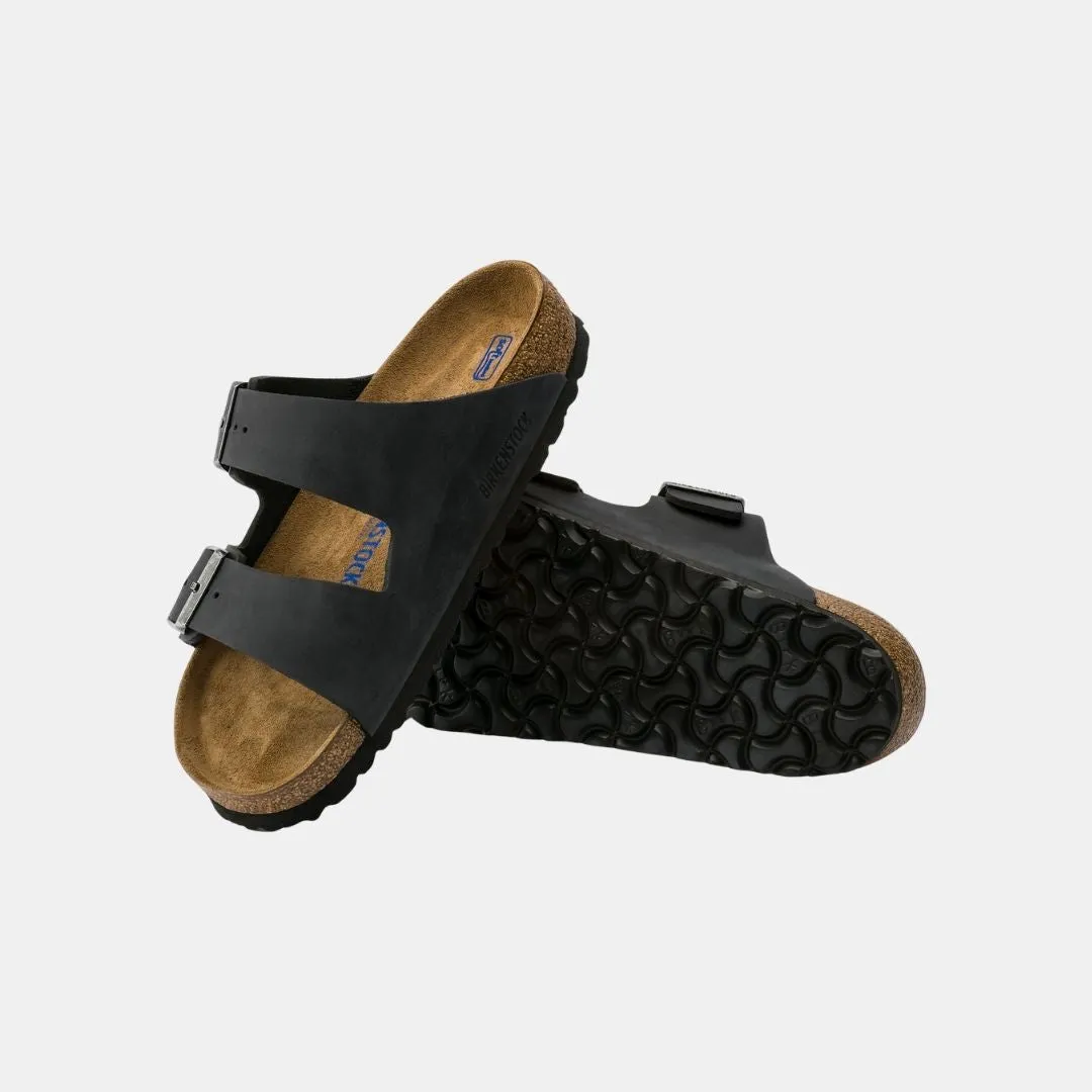 Birkenstock Arizona Soft Footbed Oiled Leather Women's Black