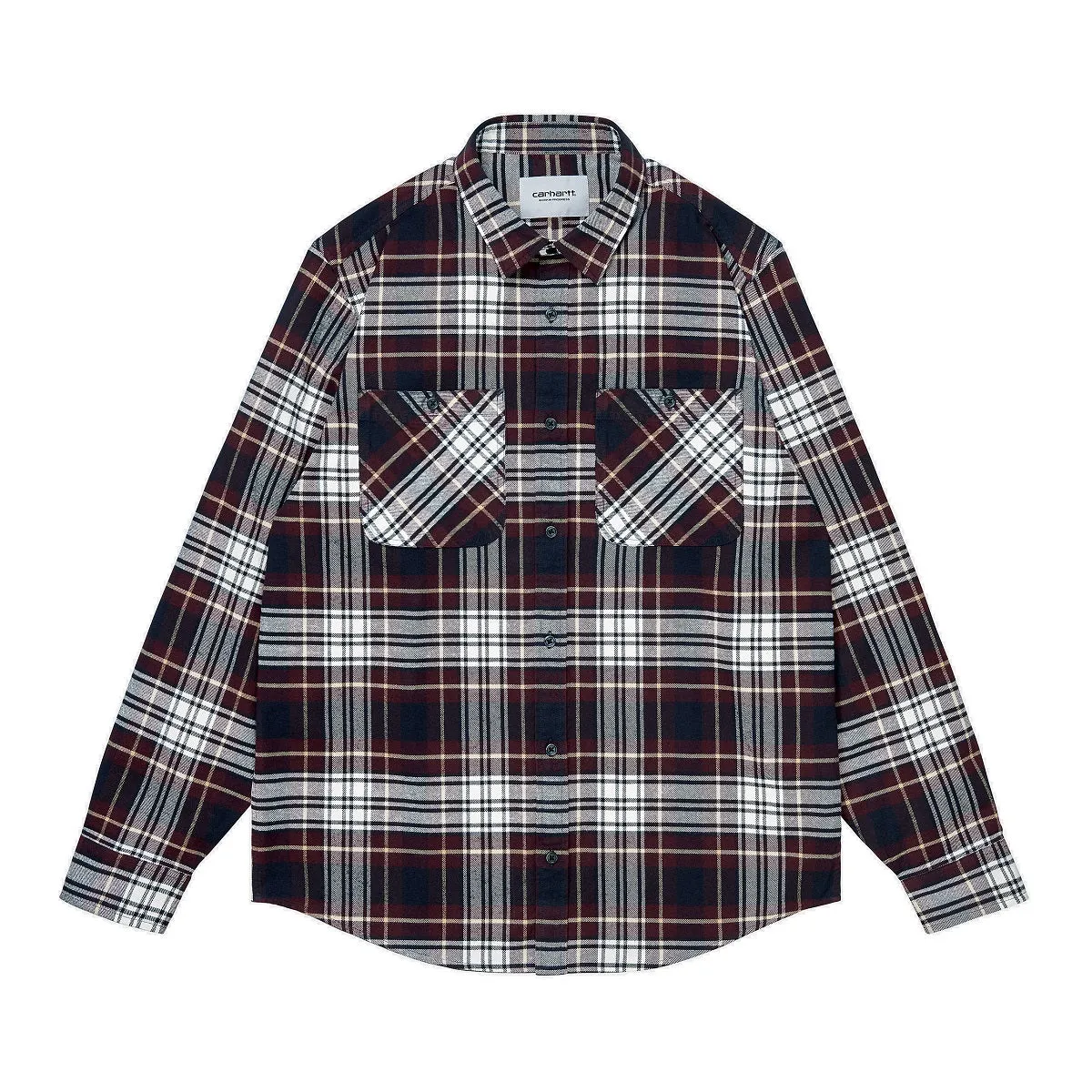 CARHARTT DUNBAR CHECK SHIRT WINE | CAMISA DE FRANELA A CUADROS