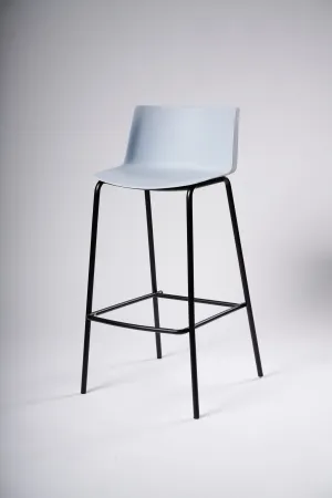 Emma Bar Stool Chair-Lt. Gray