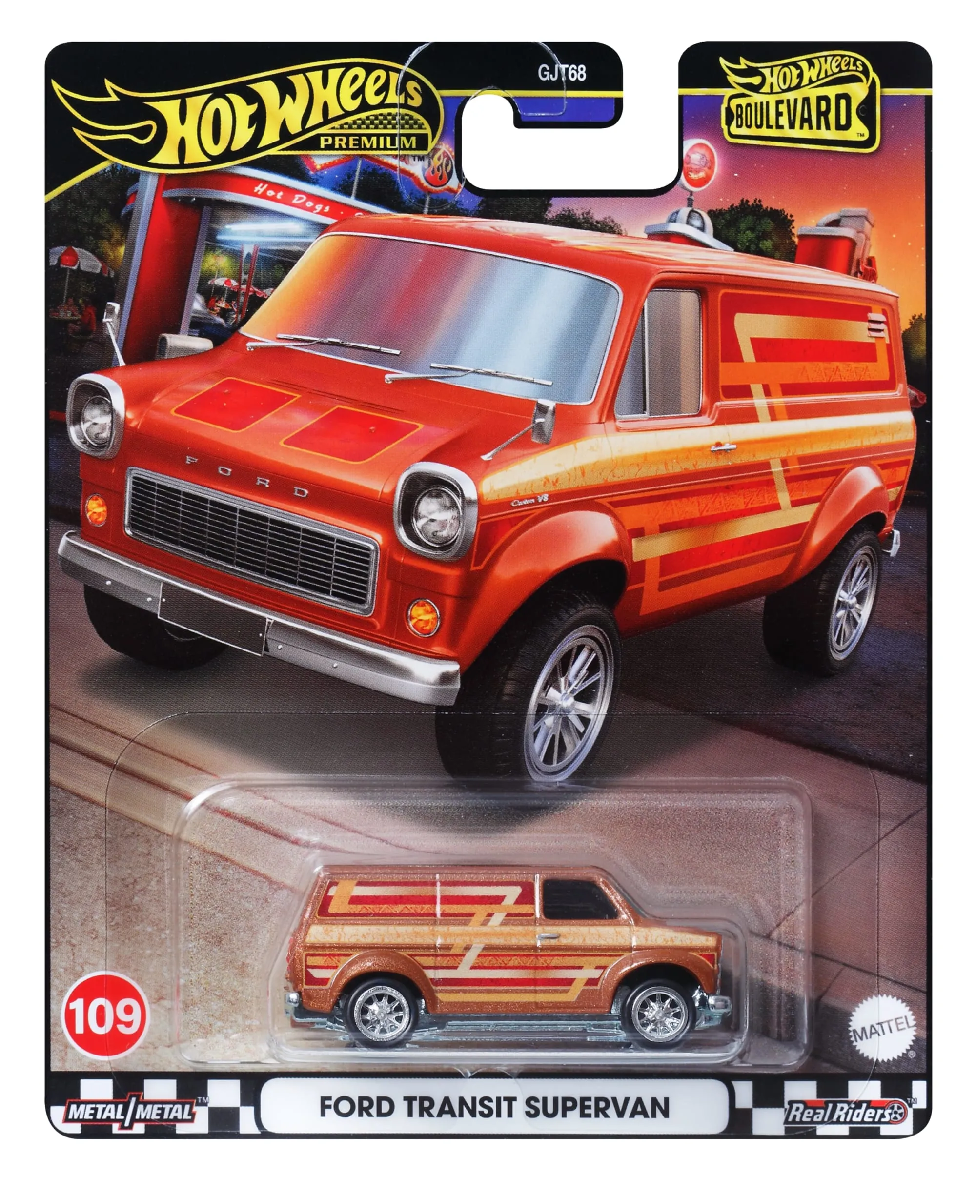 Hot Wheels Collector Veículo de Brinquedo Ford Transit Super Van