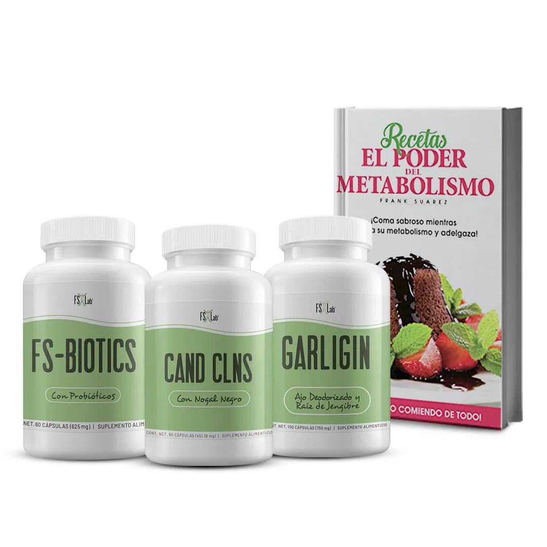 KIT CAND CLNS CON LIBRO (EL #1 DE FRANK) RECETAS EL PODER DEL METABOLISMO