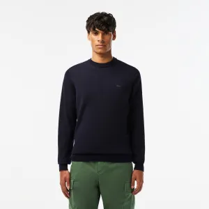 LACOSTE - PULLOVER DA UOMO IN LANA MERINO CON COLLO ROTONDO