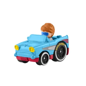 Little People Hot Wheels Juguete para Bebés Vehículo Wheelies Retro Convertible