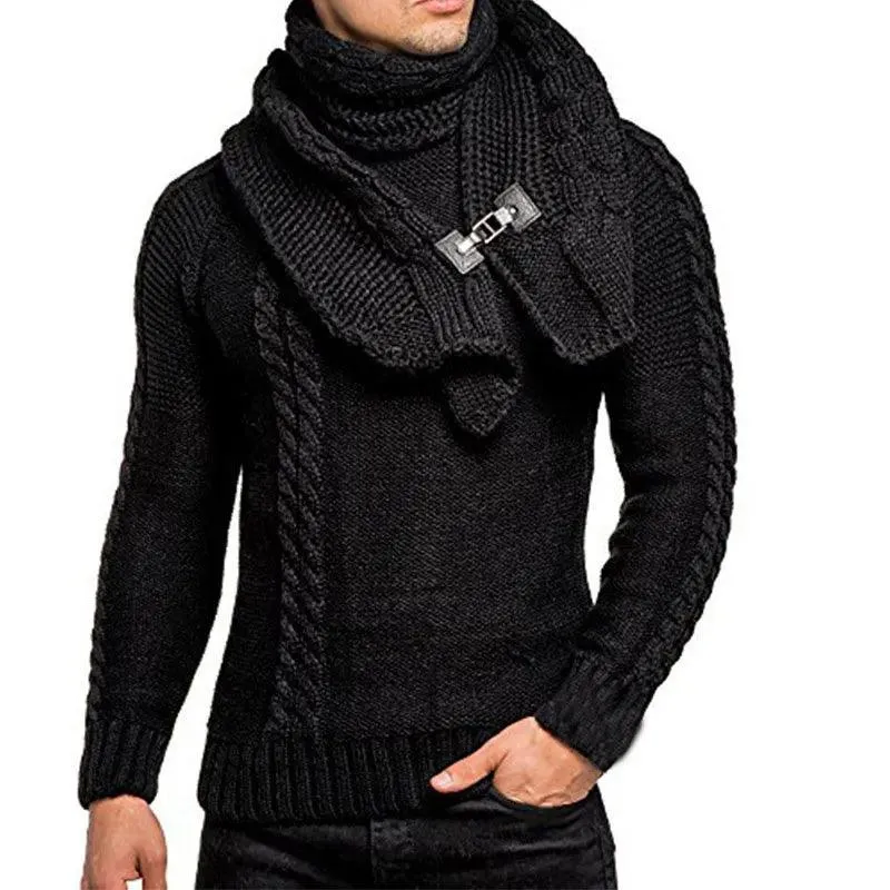 Mens Jumpers Sweaters Autumn Winter Warm Turtleneck knitted Sweater Men Casual Slim Full Sleeve Pullover Men Oversized Knitwear