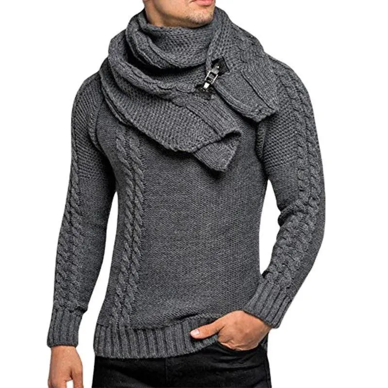 Mens Jumpers Sweaters Autumn Winter Warm Turtleneck knitted Sweater Men Casual Slim Full Sleeve Pullover Men Oversized Knitwear