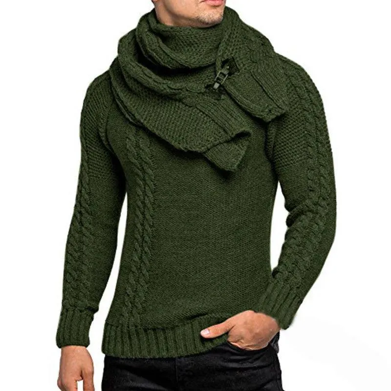 Mens Jumpers Sweaters Autumn Winter Warm Turtleneck knitted Sweater Men Casual Slim Full Sleeve Pullover Men Oversized Knitwear