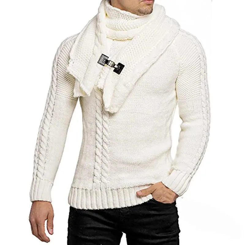 Mens Jumpers Sweaters Autumn Winter Warm Turtleneck knitted Sweater Men Casual Slim Full Sleeve Pullover Men Oversized Knitwear