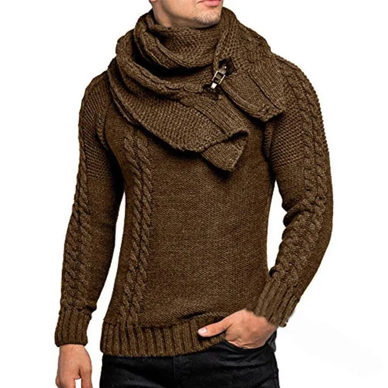 Mens Jumpers Sweaters Autumn Winter Warm Turtleneck knitted Sweater Men Casual Slim Full Sleeve Pullover Men Oversized Knitwear