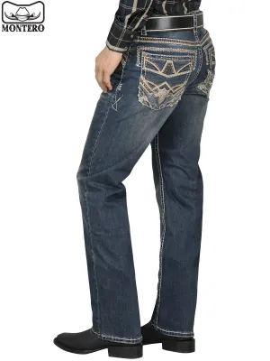 Pantalón para Hombre de Mezclilla Vaquero MONTERO (Heavy Denim) MT4620