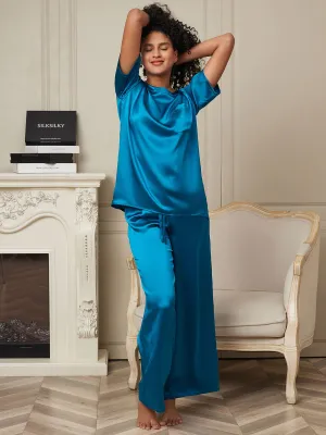 Pure Silk Solid Color Women's Pyjamas