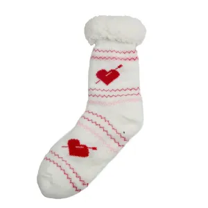 Valentine's Day Slipper Socks