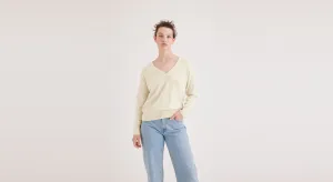 Women's Regular Fit V-Neck Sweater